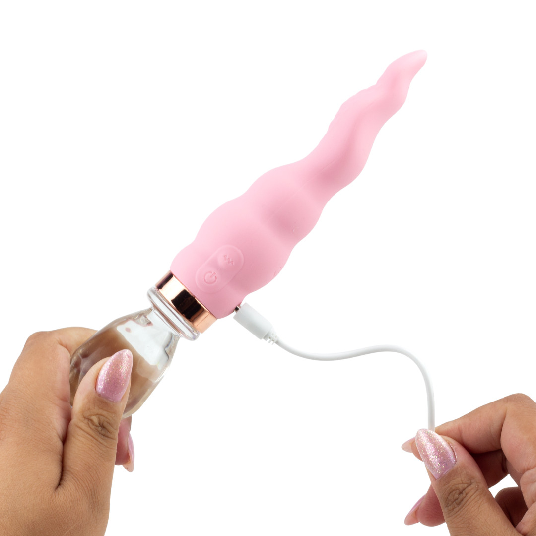 Vibrador Estimulador em Forma de Língua com Texturas Massageadoras e 10 Modos de Vibração - Hantewei AV-03 | 13,2 x 3,5 cm | Disponível em 2 Cores - 6