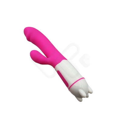 Foto 3 do produto Vibrador em Silicone, Recarregável com 36 Modos de Vibração e 4 Intensidades - Happy Bunny Rabbit - 12 x 2,8 cm