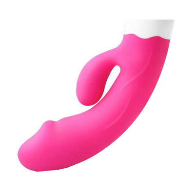 Foto 4 do produto Vibrador em Silicone, Recarregável com 36 Modos de Vibração e 4 Intensidades - Happy Bunny Rabbit - 12 x 2,8 cm