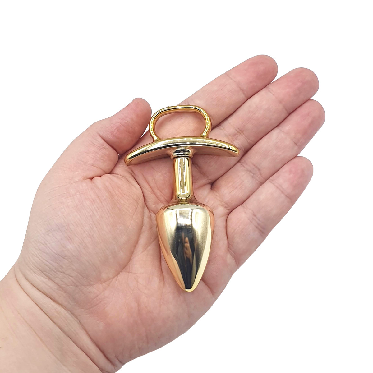 Plug Anal "P" em Forma de Cone com 4 Alças Removíveis e Detalhes de Joias - Hard Anal Kit | 5,9 x 2,6 cm | Disponível em 6 Cores - 13