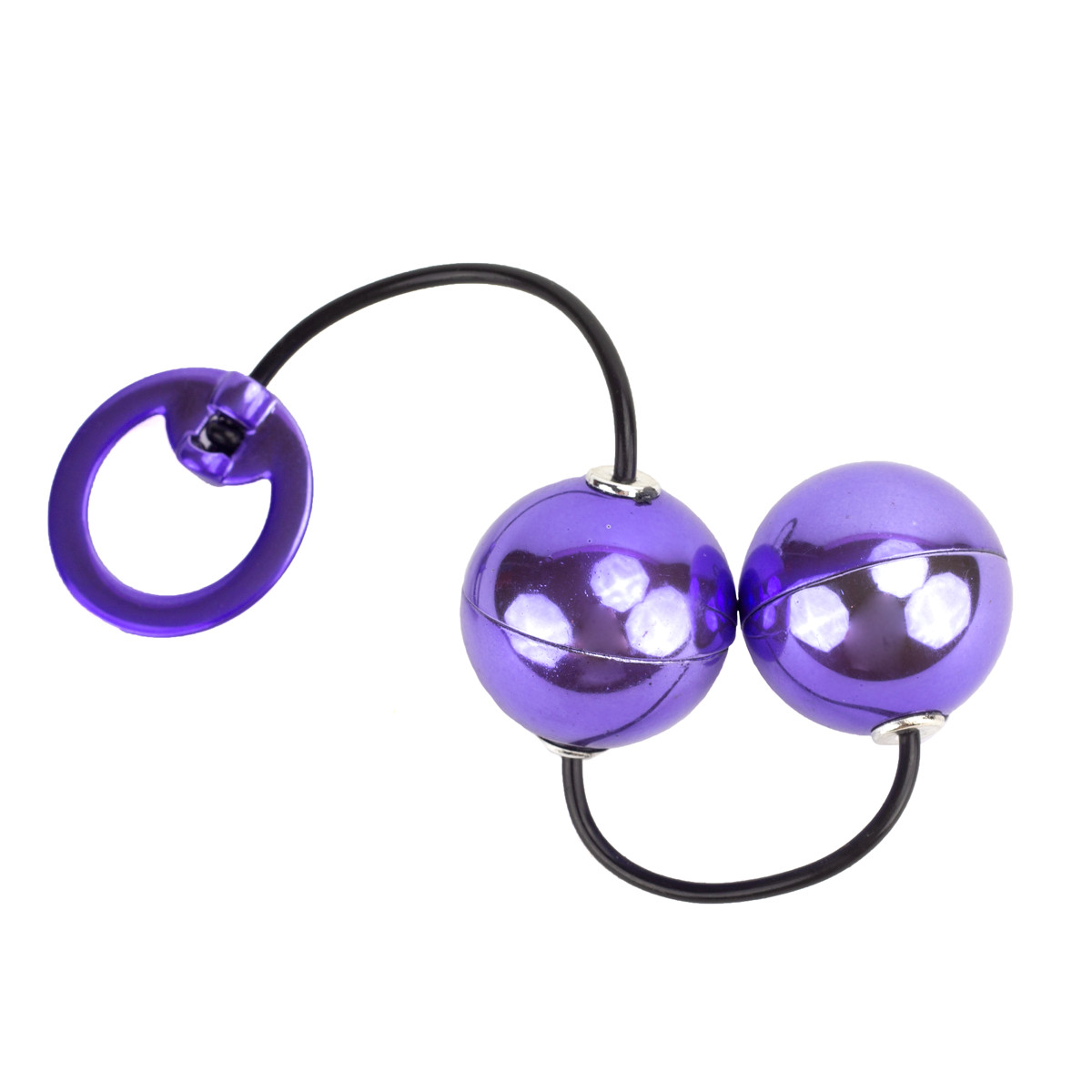 Colar Tailandês com 2 Bolinhas em Metal e Alça de Segurança - Hard Ben-Wa | Disponível em 2 Cores - 5