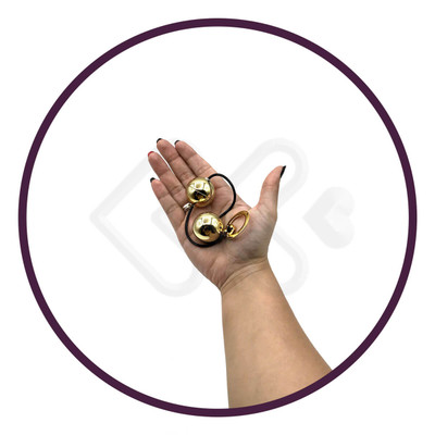 Colar Tailandês com 2 Bolinhas em Metal e Alça de Segurança - Hard Ben-Wa  | Disponível em 2 Cores