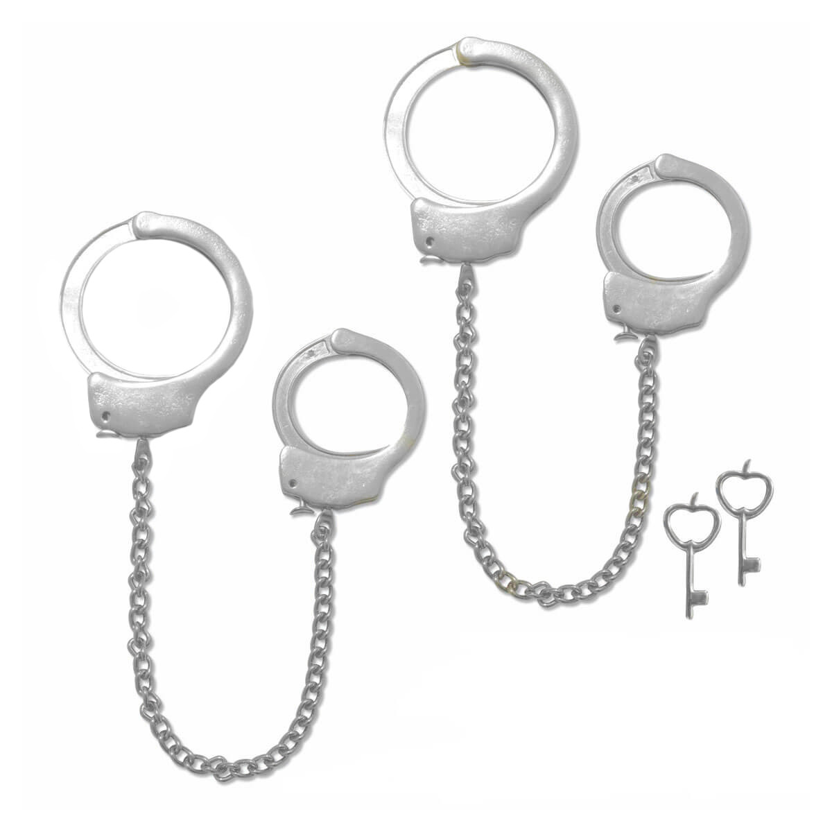 Tornozeleira com Algemas em Metal, Chaves e Trava de Segurança - Hard Cinquenta Tons - 3