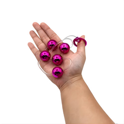 Colar Tailandês com 5 Bolinhas em Metal e Alça de Segurança - Hard | Disponível em 6 Cores