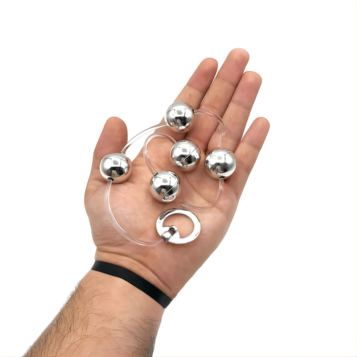 Colar Tailandês com 5 Bolinhas em Metal e Alça de Segurança - Hard | Disponível em 6 Cores - 15