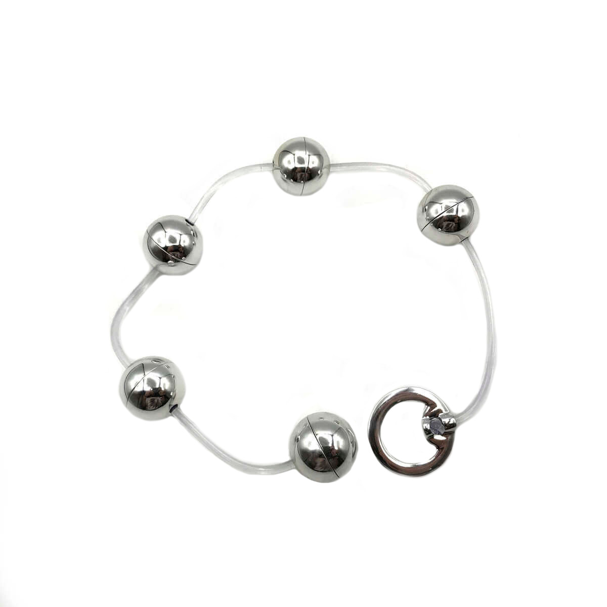 Colar Tailandês com 5 Bolinhas em Metal e Alça de Segurança - Hard | Disponível em 6 Cores - 14