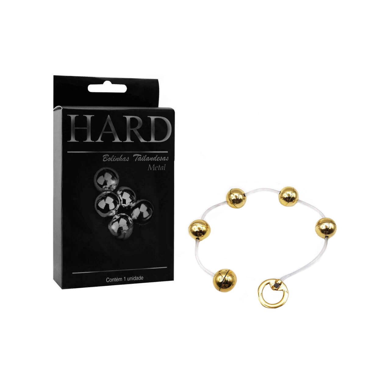 Colar Tailandês com 5 Bolinhas em Metal e Alça de Segurança - Hard | Disponível em 6 Cores - 10
