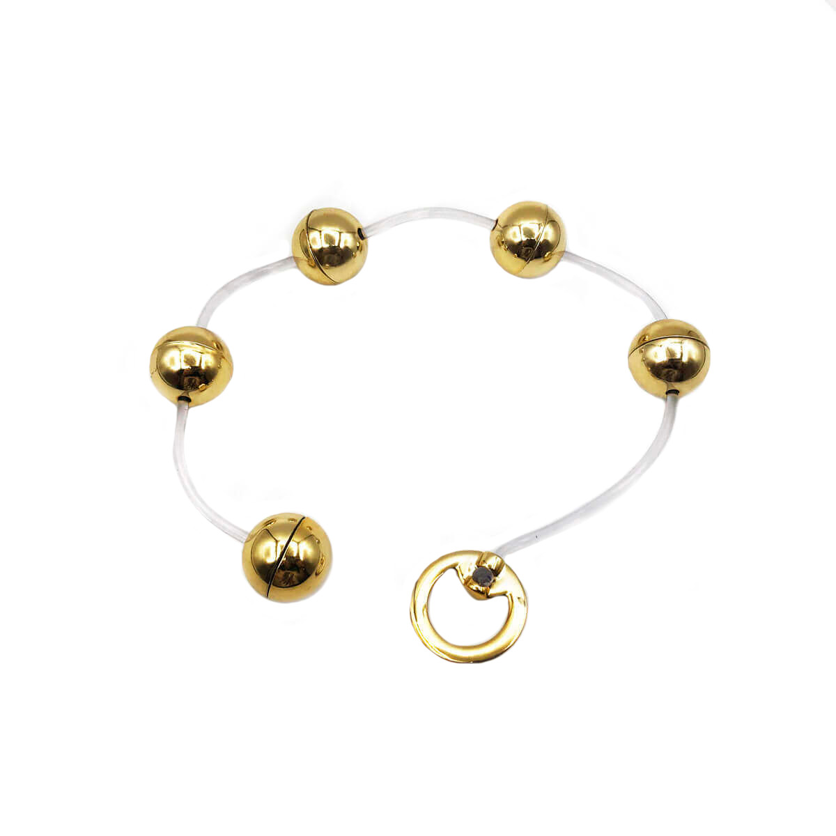 Colar Tailandês com 5 Bolinhas em Metal e Alça de Segurança - Hard | Disponível em 6 Cores - 11