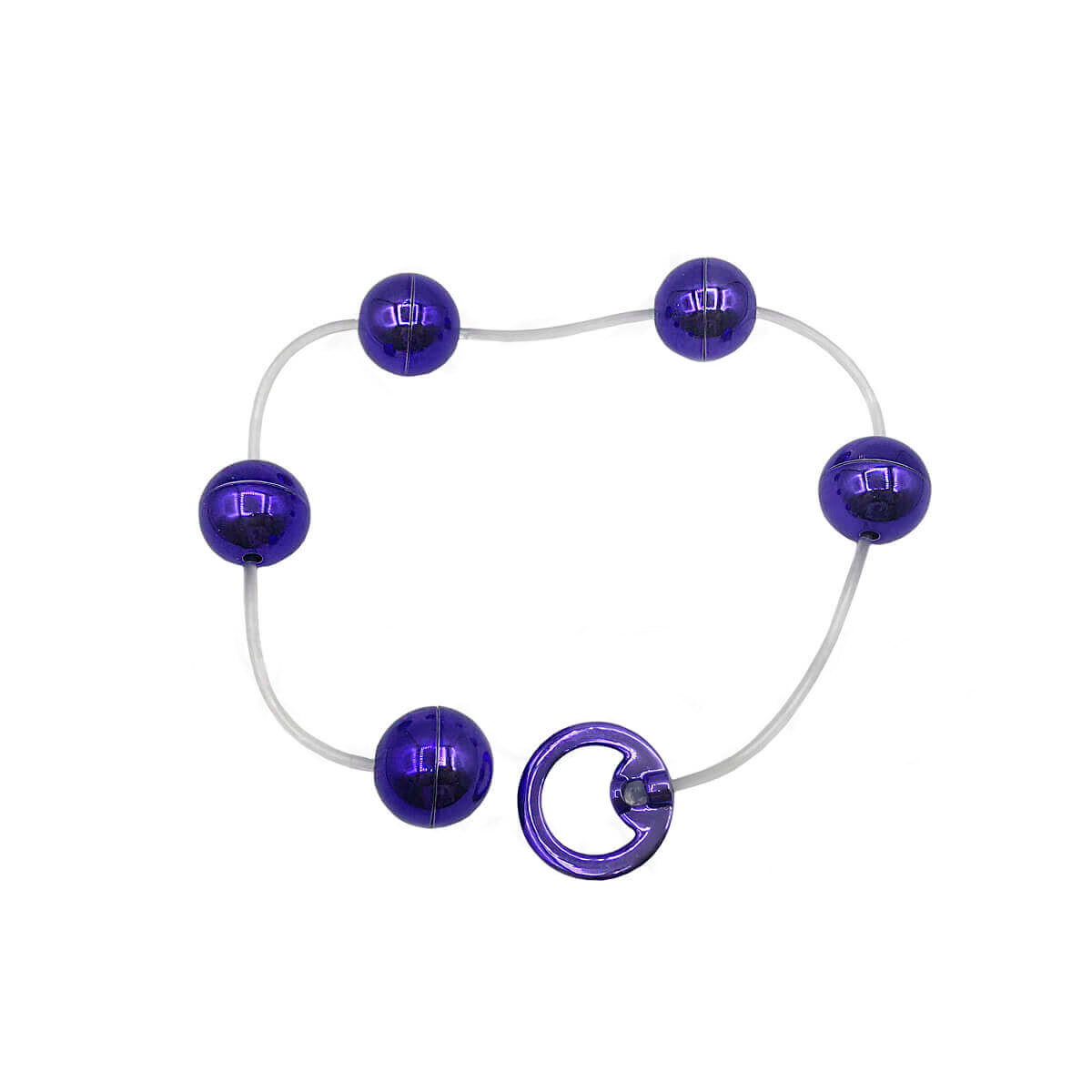 Colar Tailandês com 5 Bolinhas em Metal e Alça de Segurança - Hard | Disponível em 6 Cores - 2