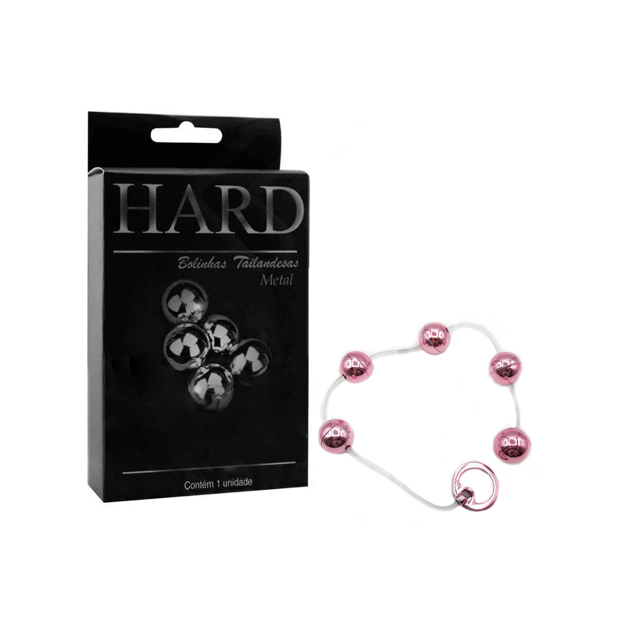 Colar Tailandês com 5 Bolinhas em Metal e Alça de Segurança - Hard | Disponível em 6 Cores - 7