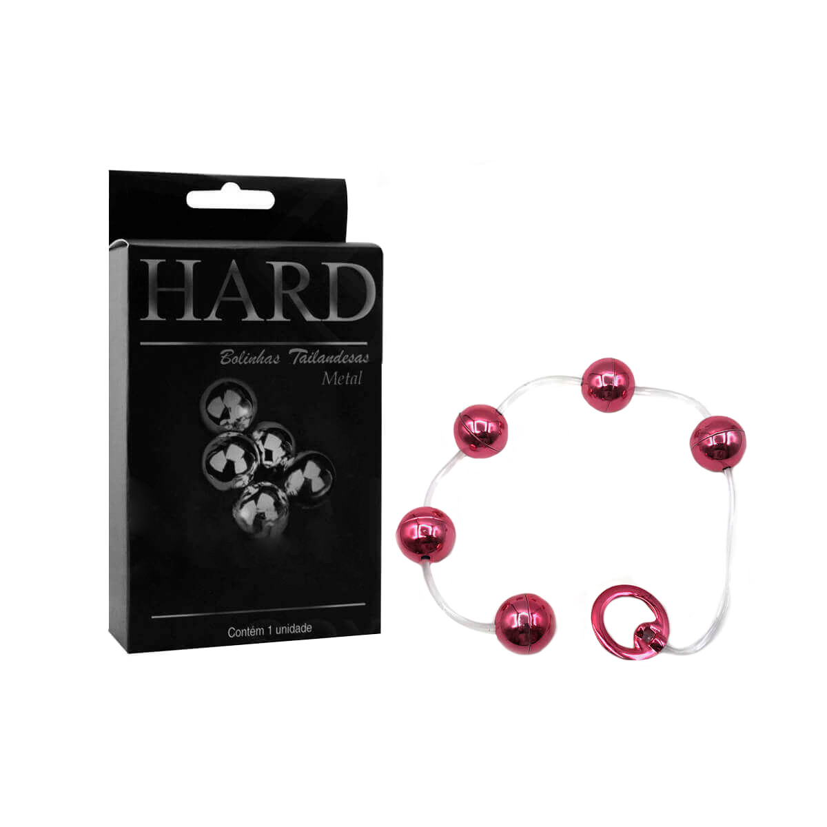 Colar Tailandês com 5 Bolinhas em Metal e Alça de Segurança - Hard | Disponível em 6 Cores - 4