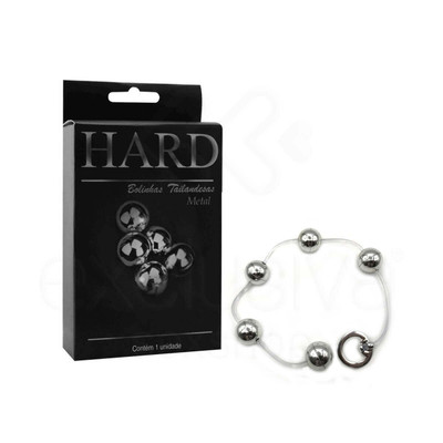 Foto 4 do produto Colar Tailandês com 5 Bolinhas em Metal e Alça de Segurança - Hard | Disponível em 6 Cores