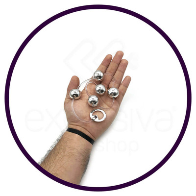 Foto 6 do produto Colar Tailandês com 5 Bolinhas em Metal e Alça de Segurança - Hard | Disponível em 6 Cores