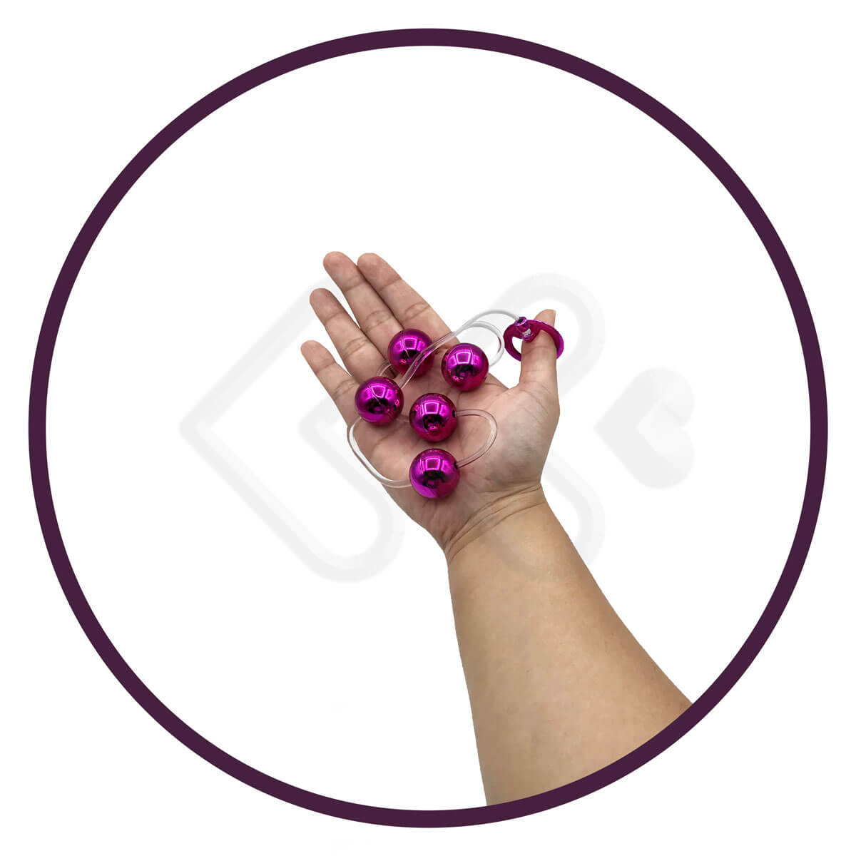 Colar Tailandês com 5 Bolinhas em Metal e Alça de Segurança - Hard | Disponível em 6 Cores - 3