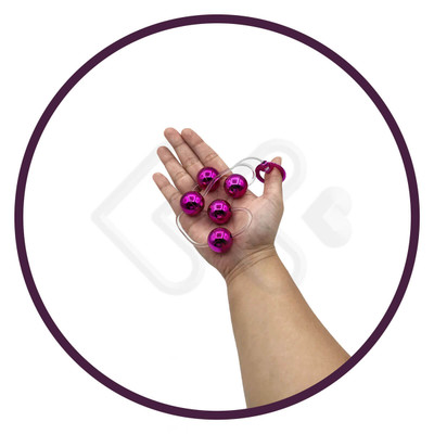 Foto 3 do produto Colar Tailandês com 5 Bolinhas em Metal e Alça de Segurança - Hard | Disponível em 6 Cores