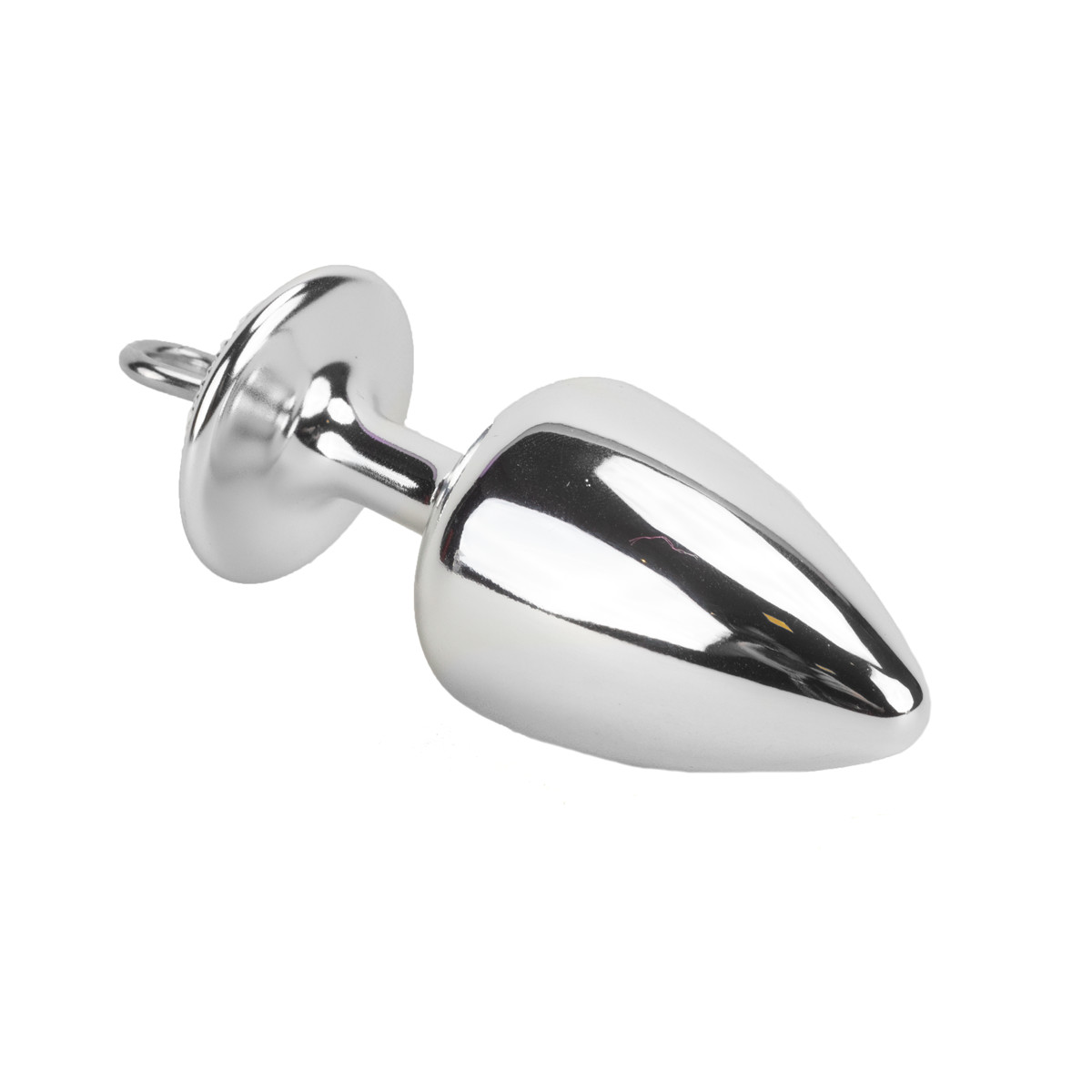 Par de Algemas em Metal com Chave e Plug Anal "M" com Detalhes de Pedras Cravejadas - HARD | 7,2 x 3,4 cm | Disponível em 3 Cores - 8