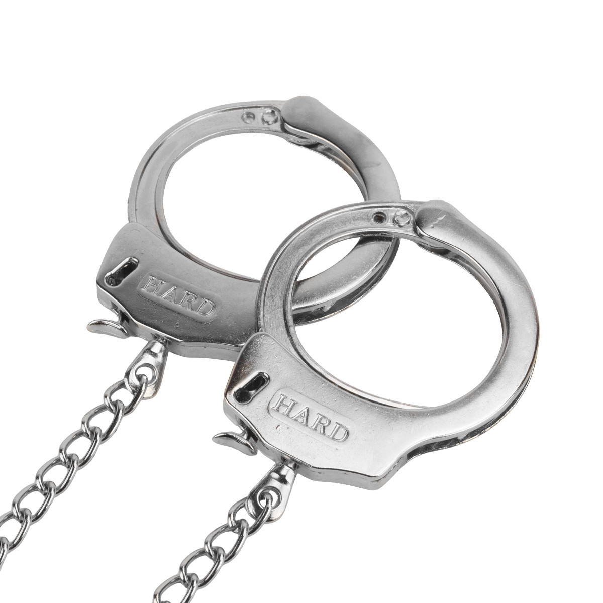 Par de Algemas em Metal com Chave de Segurança e Plug Anal "P" com Detalhes de Pedras Cravejadas - HARD | 6 x 2,6 cm | Disponível em 3 Cores - 9