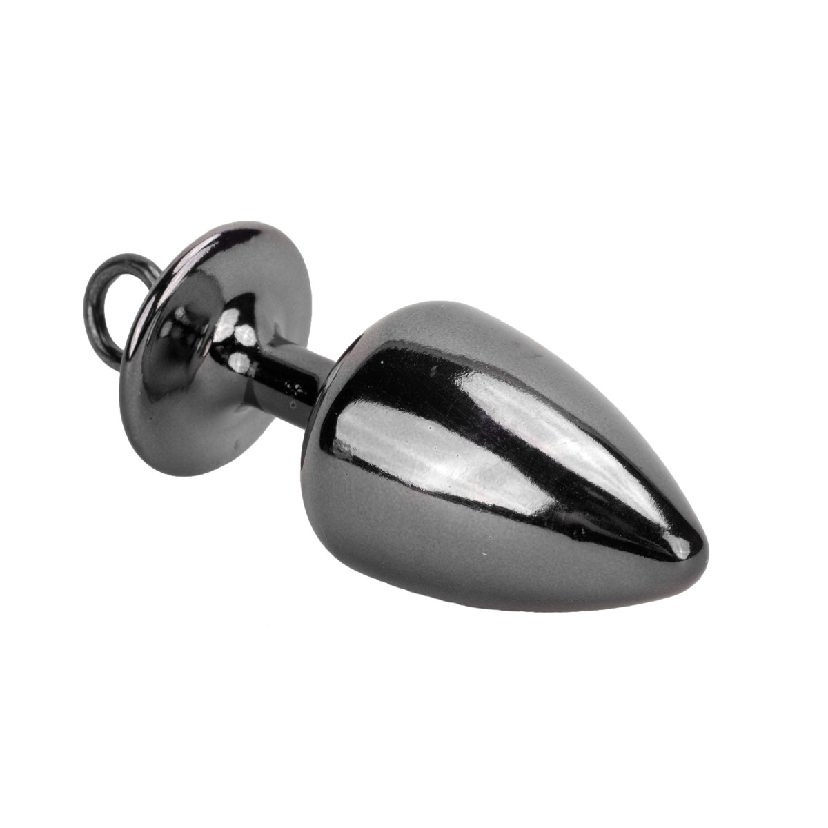 Par de Algemas em Metal com Chave de Segurança e Plug Anal "P" com Detalhes de Pedras Cravejadas - HARD | 6 x 2,6 cm | Disponível em 3 Cores - 12