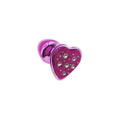 Foto 29 do produto Plug Anal Cônico em Metal com Joia Cravada em sua Base no Formato de Coração - Hard - 5,5 x 2,9 cm | Disponível em 8 Cores