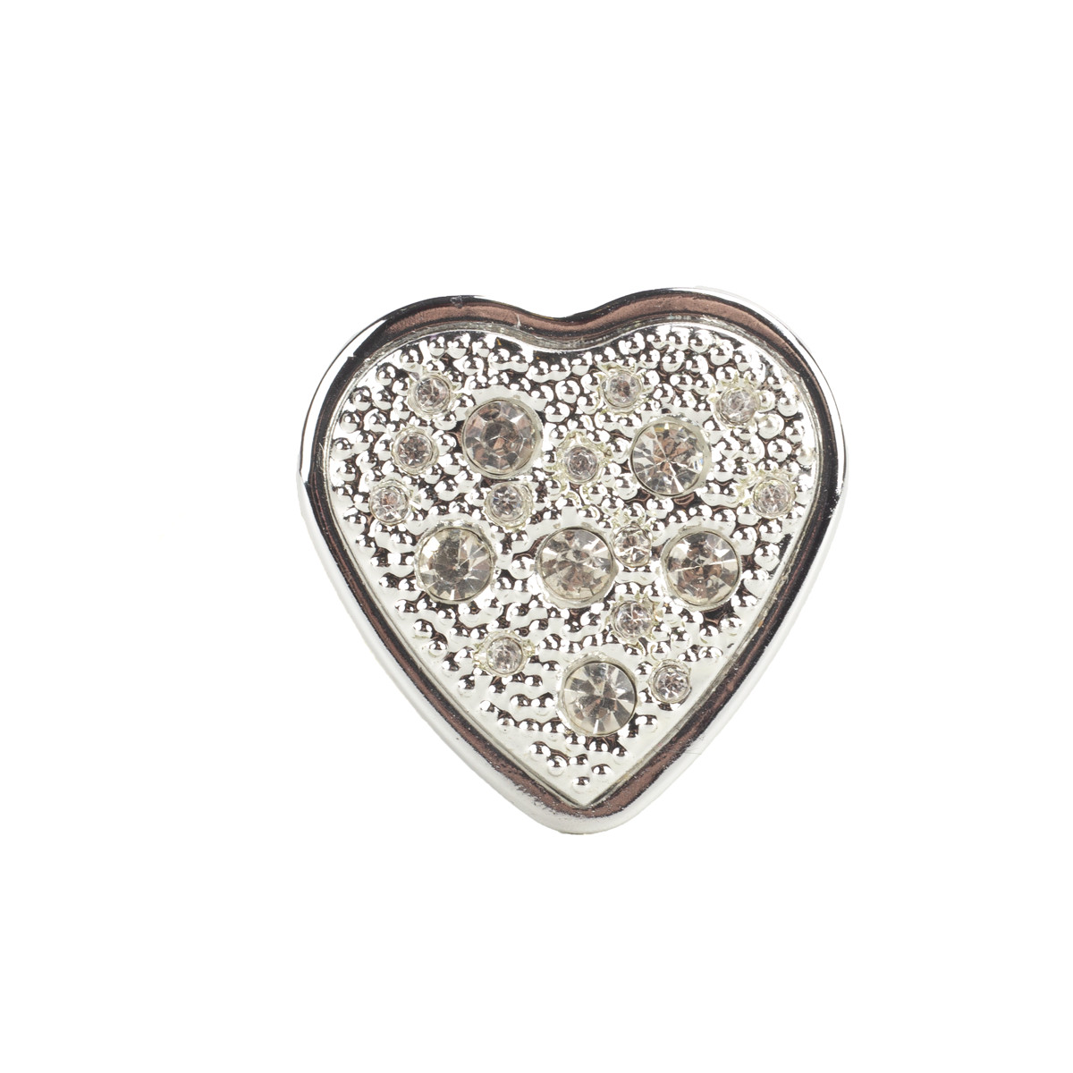 Plug Anal Cônico Tamanho "P" em Metal com Joia Cravada na Base Formato de Coração - Hard | 6 x 2,9 cm | Disponível em 8 Cores - 13