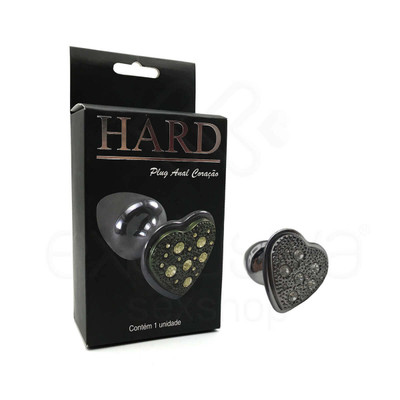 Foto 25 do produto Plug Anal Cônico em Metal com Joia Cravada em sua Base no Formato de Coração - Hard - 5,5 x 2,9 cm | Disponível em 8 Cores