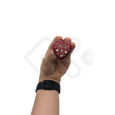 Foto 9 do produto Plug Anal Cônico em Metal com Joia Cravada em sua Base no Formato de Coração - Hard - 5,5 x 2,9 cm | Disponível em 8 Cores