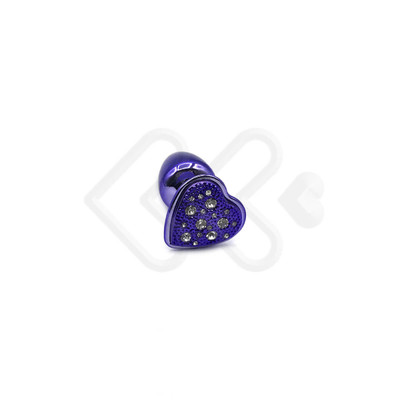 Foto 14 do produto Plug Anal Cônico em Metal com Joia Cravada em sua Base no Formato de Coração - Hard - 5,5 x 2,9 cm | Disponível em 8 Cores