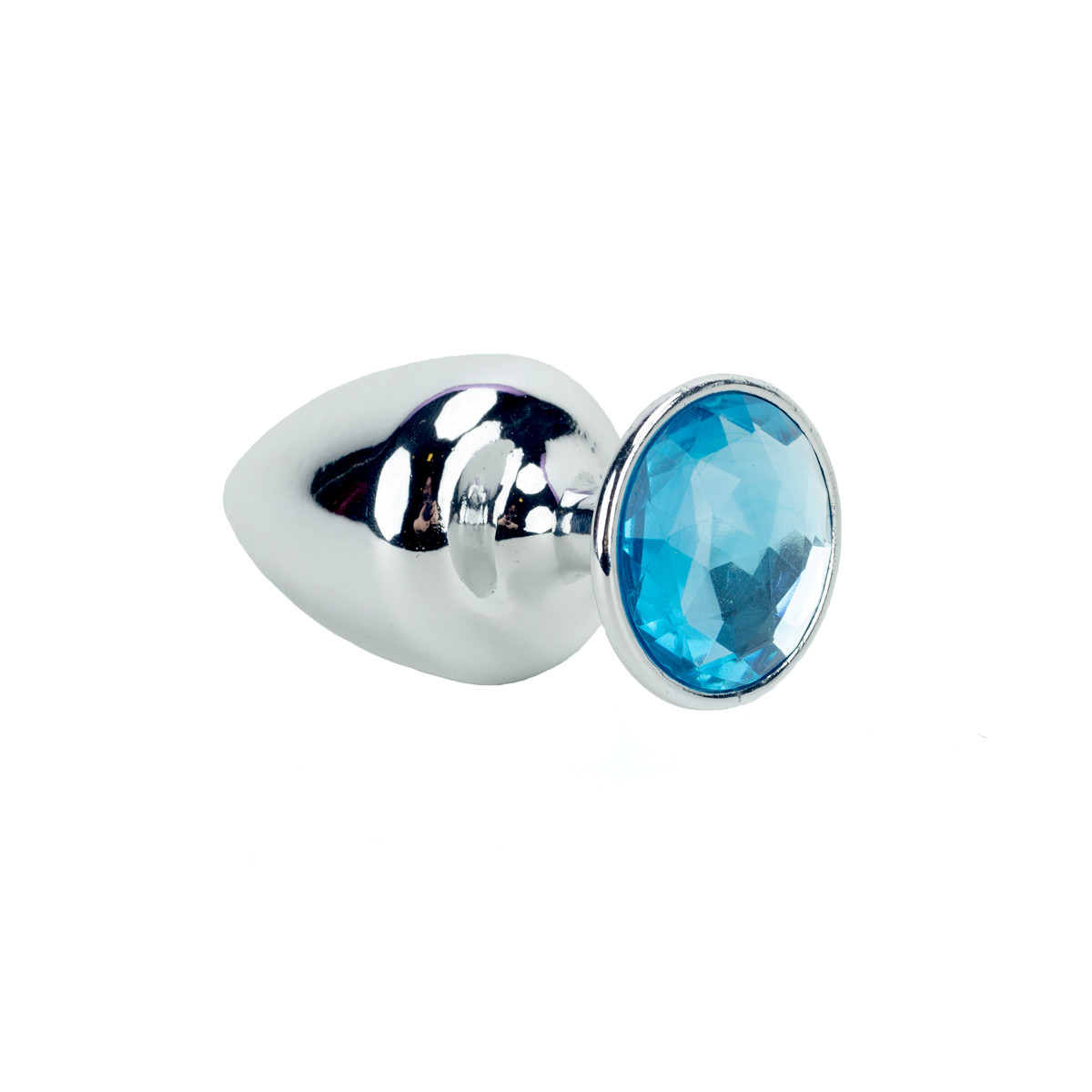 Plug Anal Cônico Tamanho P em Metal Polido com Joia na Base - Hard | 5,3 x 2,6 cm | Disponível em 22 Cores - 33