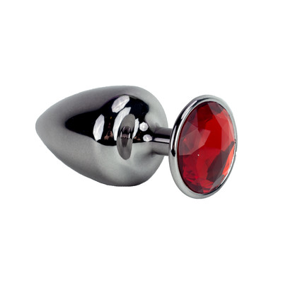 Foto 12 do produto Plug Anal Cônico Tamanho P em Metal Polido com Joia na Base - Hard | 5,3 x 2,6 cm | Disponível em 22 Cores