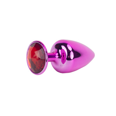 Foto 8 do produto Plug Anal Cônico Tamanho P em Metal Polido com Joia na Base - Hard | 5,3 x 2,6 cm | Disponível em 22 Cores