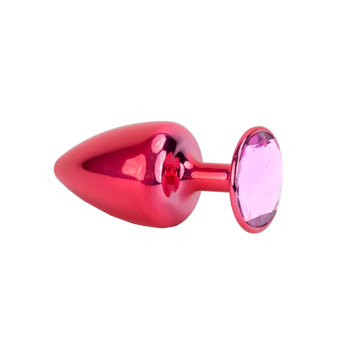 Plug Anal Cônico Tamanho P em Metal Polido com Joia na Base - Hard | 5,3 x 2,6 cm | Disponível em 22 Cores - 3