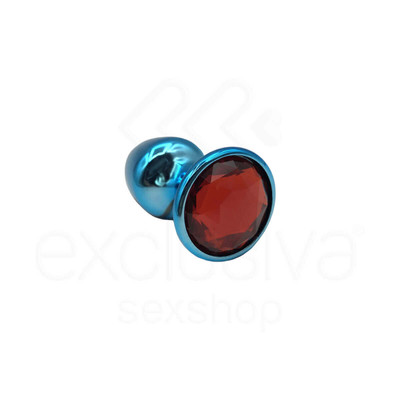 Foto 44 do produto Plug Anal Cônico em Metal Polido com Joia em sua Base - Tamanho P | Hard | 5,3 x 2,6 cm | Disponível em 22 Cores