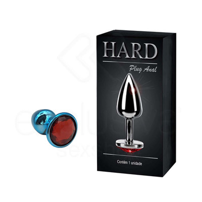 Foto 42 do produto Plug Anal Cônico em Metal Polido com Joia em sua Base - Tamanho P | Hard | 5,3 x 2,6 cm | Disponível em 22 Cores