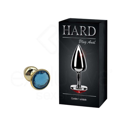 Foto 56 do produto Plug Anal Cônico em Metal Polido com Joia em sua Base - Tamanho P | Hard | 5,3 x 2,6 cm | Disponível em 22 Cores