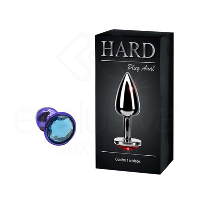 Foto 52 do produto Plug Anal Cônico em Metal Polido com Joia em sua Base - Tamanho P | Hard | 5,3 x 2,6 cm | Disponível em 22 Cores