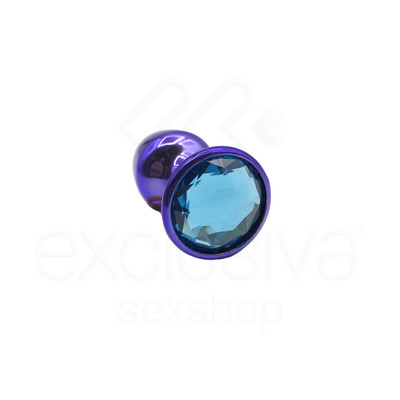Foto 54 do produto Plug Anal Cônico em Metal Polido com Joia em sua Base - Tamanho P | Hard | 5,3 x 2,6 cm | Disponível em 22 Cores