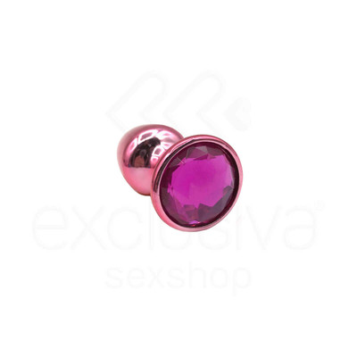 Foto 48 do produto Plug Anal Cônico em Metal Polido com Joia em sua Base - Tamanho P | Hard | 5,3 x 2,6 cm | Disponível em 22 Cores