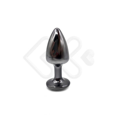 Foto 35 do produto Plug Anal Cônico em Metal Polido com Joia em sua Base - Tamanho P | Hard | 5,3 x 2,6 cm | Disponível em 22 Cores