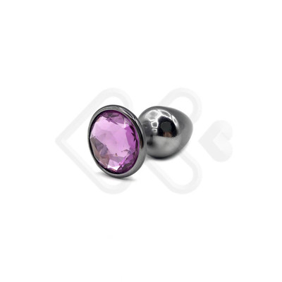 Foto 36 do produto Plug Anal Cônico em Metal Polido com Joia em sua Base - Tamanho P | Hard | 5,3 x 2,6 cm | Disponível em 22 Cores