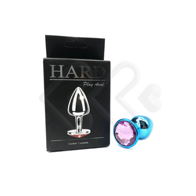 Foto 39 do produto Plug Anal Cônico em Metal Polido com Joia em sua Base - Tamanho P | Hard | 5,3 x 2,6 cm | Disponível em 22 Cores