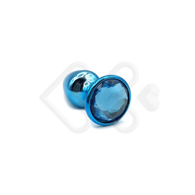 Foto 40 do produto Plug Anal Cônico em Metal Polido com Joia em sua Base - Tamanho P | Hard | 5,3 x 2,6 cm | Disponível em 22 Cores
