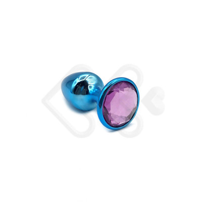 Foto 41 do produto Plug Anal Cônico em Metal Polido com Joia em sua Base - Tamanho P | Hard | 5,3 x 2,6 cm | Disponível em 22 Cores
