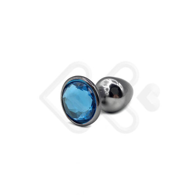 Foto 31 do produto Plug Anal Cônico em Metal Polido com Joia em sua Base - Tamanho P | Hard | 5,3 x 2,6 cm | Disponível em 22 Cores