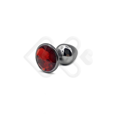 Foto 33 do produto Plug Anal Cônico em Metal Polido com Joia em sua Base - Tamanho P | Hard | 5,3 x 2,6 cm | Disponível em 22 Cores