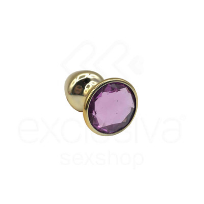 Foto 24 do produto Plug Anal Cônico em Metal Polido com Joia em sua Base - Tamanho P | Hard | 5,3 x 2,6 cm | Disponível em 22 Cores
