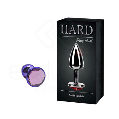 Foto 22 do produto Plug Anal Cônico em Metal Polido com Joia em sua Base - Tamanho P | Hard | 5,3 x 2,6 cm | Disponível em 22 Cores