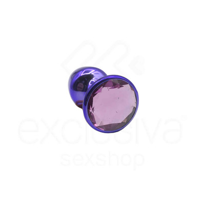Foto 23 do produto Plug Anal Cônico em Metal Polido com Joia em sua Base - Tamanho P | Hard | 5,3 x 2,6 cm | Disponível em 22 Cores