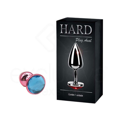 Foto 16 do produto Plug Anal Cônico em Metal Polido com Joia em sua Base - Tamanho P | Hard | 5,3 x 2,6 cm | Disponível em 22 Cores