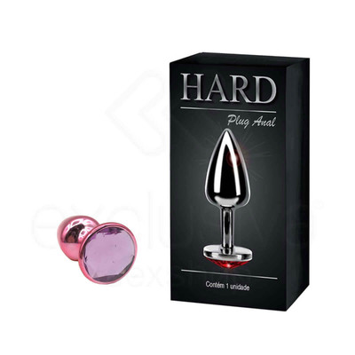 Foto 18 do produto Plug Anal Cônico em Metal Polido com Joia em sua Base - Tamanho P | Hard | 5,3 x 2,6 cm | Disponível em 22 Cores