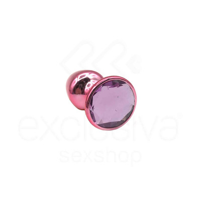 Foto 19 do produto Plug Anal Cônico em Metal Polido com Joia em sua Base - Tamanho P | Hard | 5,3 x 2,6 cm | Disponível em 22 Cores